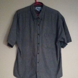 Men's Gray Short Sleeve Shirt